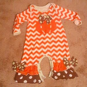 Pumpkin patch bell bottoms rumper